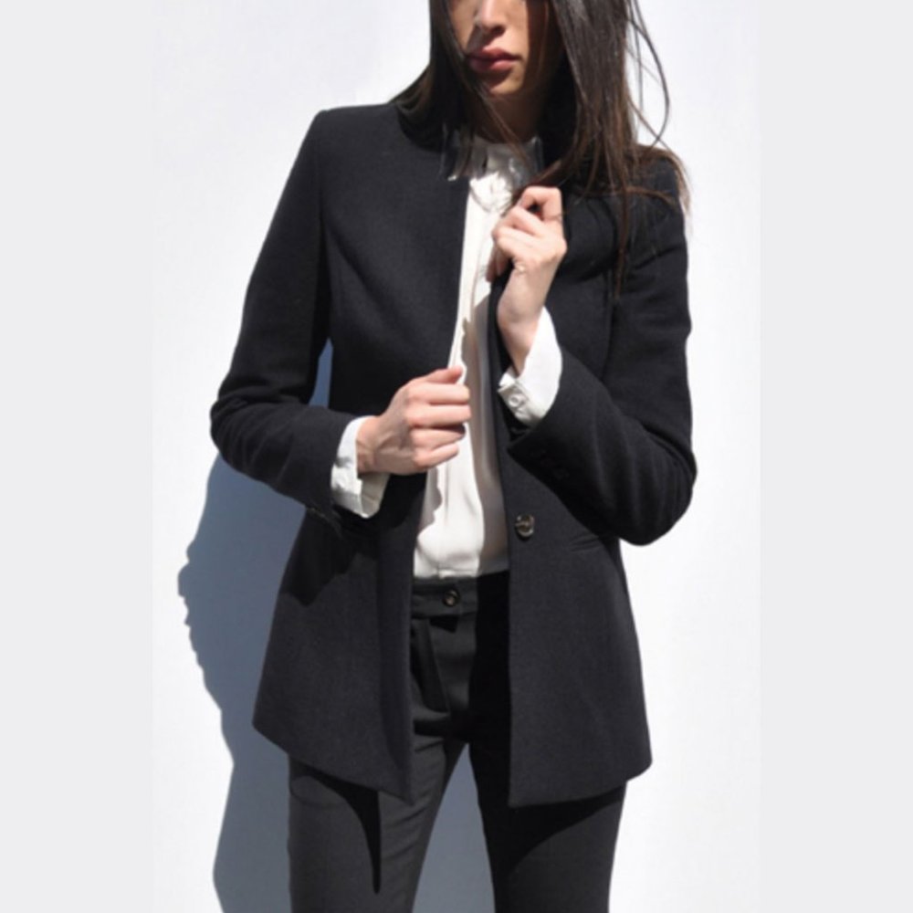 Apiece Apart Black Tailored Blazer